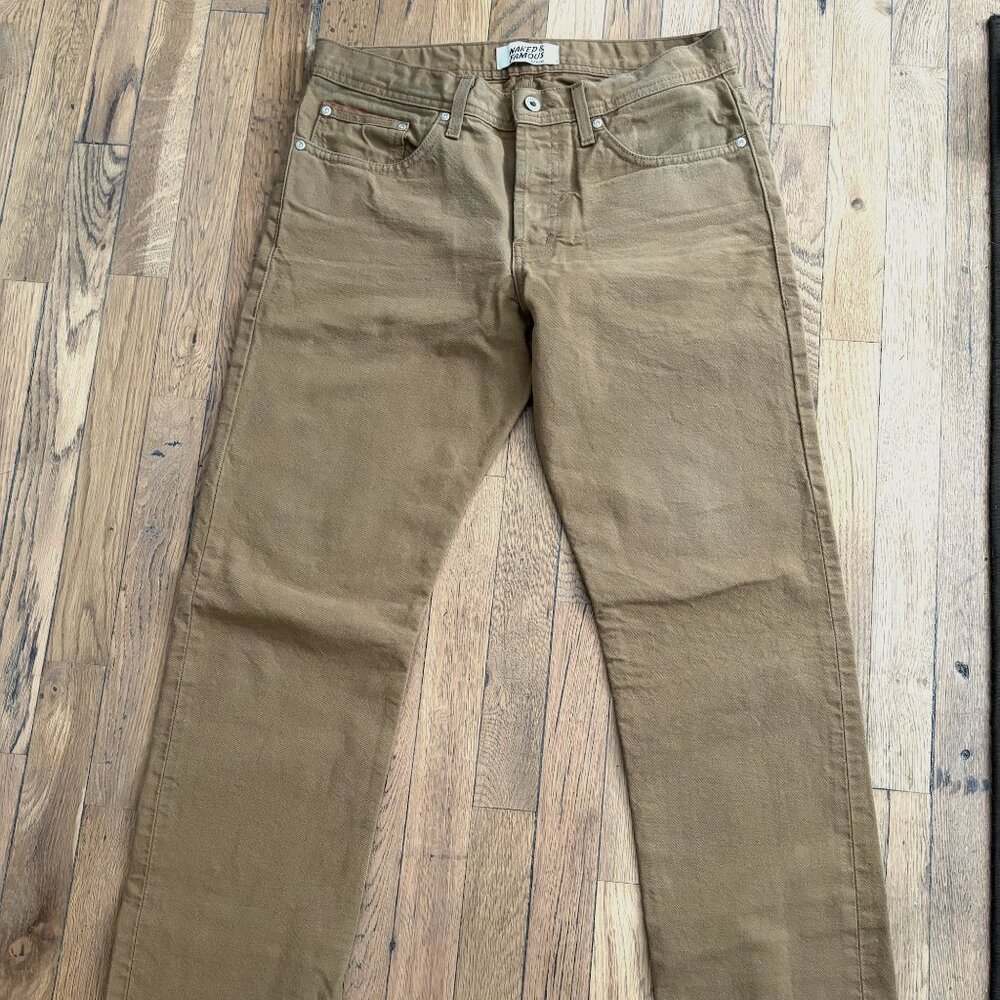 Naked & Famous Jeans Mens 33 Duck Canvas Weird Guy